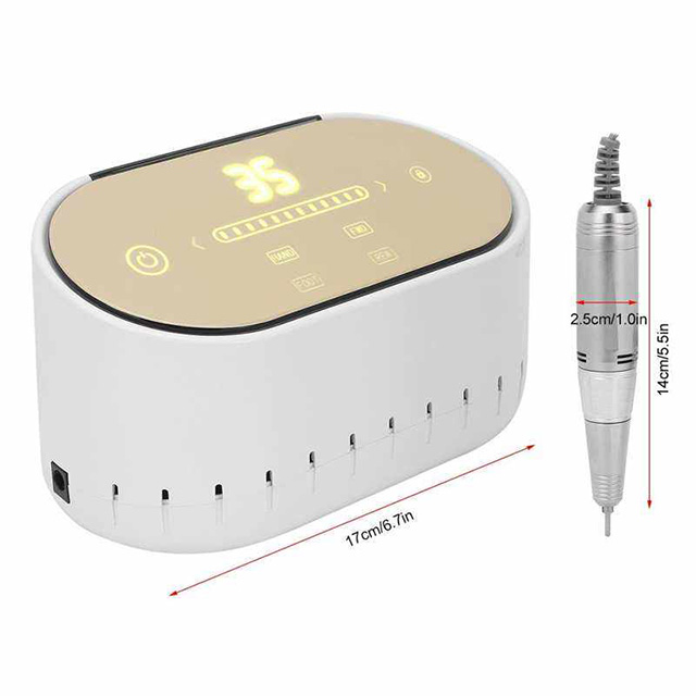 Nail Drill Set Electric Big Led Display 60w 35000rpm 