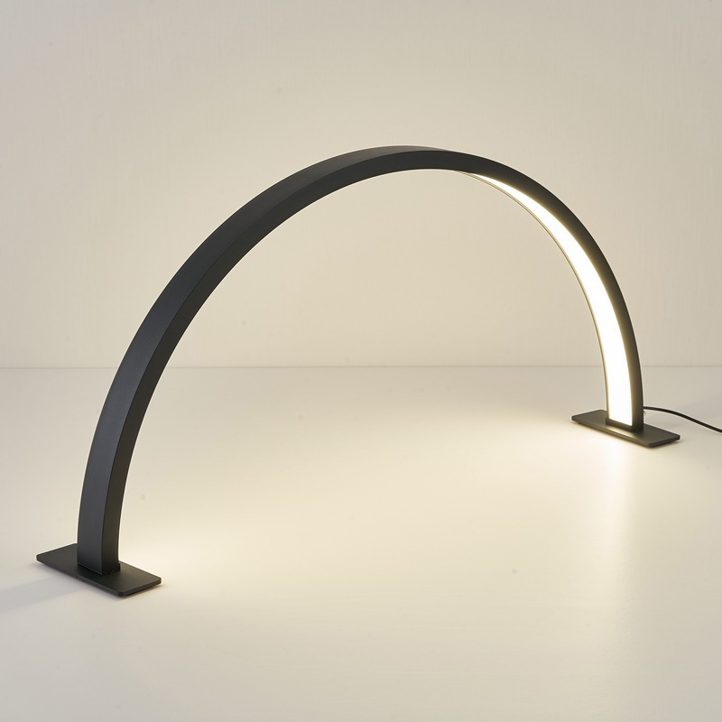 New U-shaped Curved Beauty Salon Nail Table Lamps 