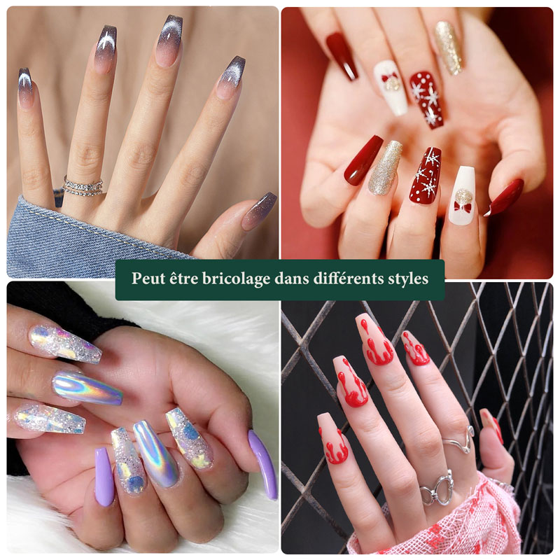 Short Coffin Nail Tips Clear 